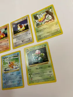 Shadowless Pokemon Base Set Lot Magikarp Charmeleon Pidgey Ivysaur Weedle WOTC - Image 4