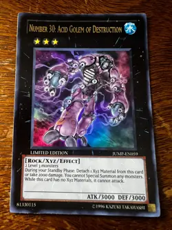Number 30: Acid Golem Of Destruction JUMP-EN059 - Ultra Rare - Yugioh - NM - Image 1