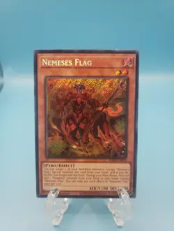 YU-GI-OH! Nemeses Flag. RA03-EN024. 1st Edition Secret Rare Card. TCG CCG Yugioh - Image 1