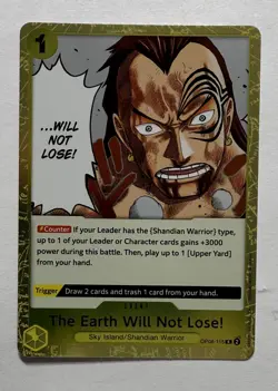 The Earth Will Not Lose! OP08-115 Two Legends One Piece Card English - Image 1