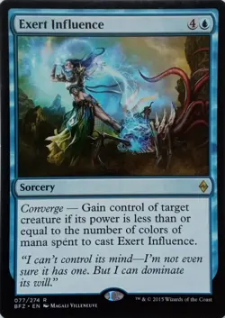 077/274 EXERT INFLUENCE RARE BATTLE FOR ZENDIKAR MTG CARD - Image 1