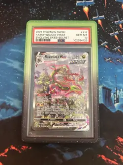 Rayquaza VMAX 218/203 Alt Art Evolving Skies GEM MINT PSA 10 - 2021 Pokemon Card - Image 1