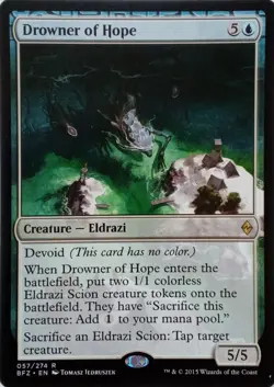 057/274 DROWNER OF HOPE RARE BATTLE FOR ZENDIKAR MTG CARD - Image 1