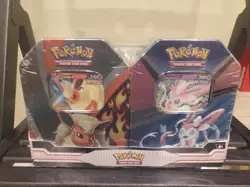 Pokemon Trading Card Game: Flareon Syleveon Tin Bundle 820650855641 - Image 1