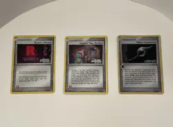 Pokemon Vtg Reverse Holo Trainer Card Lot Time Machine Holon Rocket’s Hideout NM - Image 1