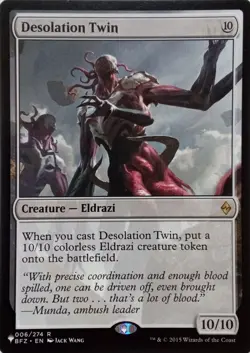 006/274 DESOLATION TWIN RARE BATTLE FOR ZENDIKAR MTG CARD - Image 1
