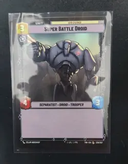 Super Battle Droid 230/257 Star Wars Unlimited TCG Card TWI Near Mint NM - Image 1