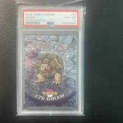 PSA 8 #76 Golem 2000 Topps Chrome Pokemon TV Card NM/MT - Image 1