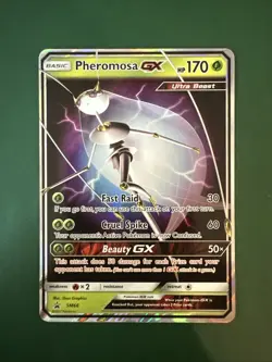 Pokemon TCG Pheromosa GX SM66 Sun & Moon Black Star Promo Card NM - Image 1