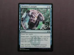 2018 MTG U Instant "Chemister's Insight" NM+ Magic Card #032 GRN DRAW ENGINE - Image 1