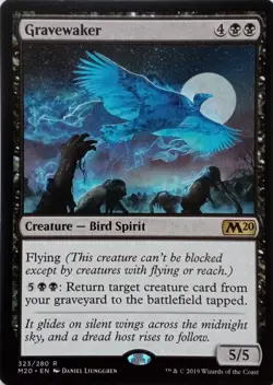 323/280 GRAVEWAKER RARE CORE SET 2020 MTG CARD - Image 1