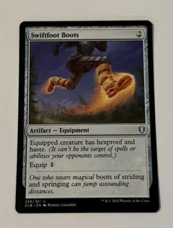 MTG Swiftfoot Boots - Commander Legends: Battle for Baldur's Gate NM - Image 1
