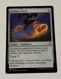 MTG Swiftfoot Boots - Commander Legends: Battle for Baldur's Gate NM - Image 1