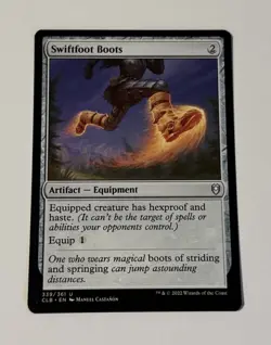 MTG Swiftfoot Boots - Commander Legends: Battle for Baldur's Gate NM - Image 1
