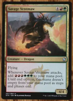 MTG Savage Ventmaw Magic The Gathering Dragons of Tarkir NM/Mint - Image 1