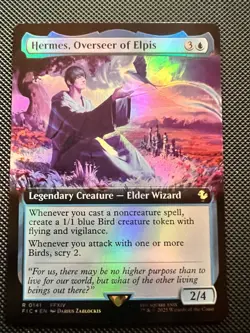 Hermes, Overseer of Elpis Extended Art Foil - FIC 0141 NM - MTG Magic - Image 1