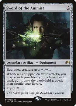 MTG NM English Sword of the Animist Origins MtG NM - Image 1