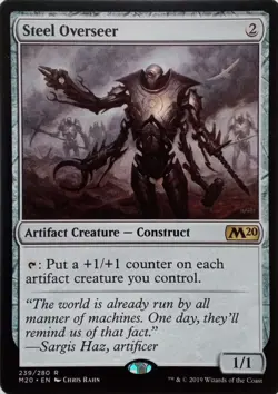239/280 STEEL OVERSEER RARE CORE SET 2020 MTG CARD - Image 1