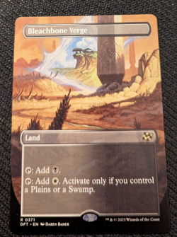 MTG Aetherdrift Bleachbone Verge Borderless Orzhov Dual Land M/NM Pack Fresh - Image 1