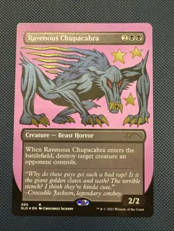 MTG Ravenous Chupacabra (Foil Etched) - Secret Lair Drop Series (SLD) NM Foil - Image 1