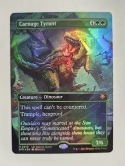 Carnage Tyrant Foil Extended Art Special Guests NM MTG - Image 1