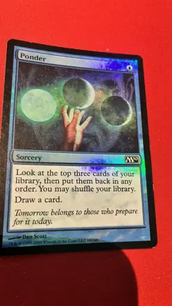 1 Ponder M10 FOIL LP MtG Magic the Gathering - Image 1