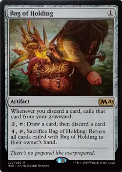 222/280 BAG OF HOLDING RARE CORE SET 2020 MTG CARD - Image 1
