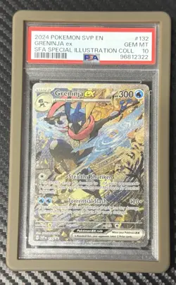 2024 Pokemon Greninja EX #132 SVP Special Illustration Promo PSA 10 Gem Mint - Image 1