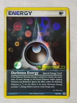 Played Darkness Energy - Reverse Holo 86 Emerald Pokemon TCG - Image 1