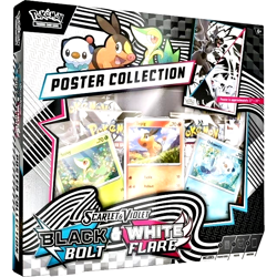 Pokemon Scarlet & Violet Black Bolt & White Flare Poster Collection NEW SEALED - Image 1