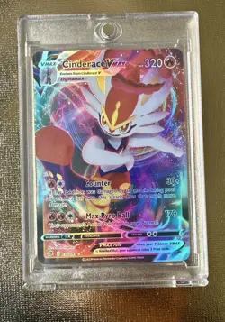 Cinderace Vmax 036/192 Rebel Clash NM Ultra Rare Full Art Pokemon + Case & Stand - Image 4