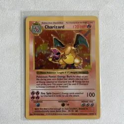 CHARIZARD - SHADOWLESS 1999 POKEMON BASE #4 HOLO 4/102 Very Good Condition! - Image 1