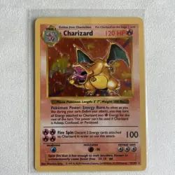 CHARIZARD - SHADOWLESS 1999 POKEMON BASE #4 HOLO 4/102 Very Good Condition! - Image 2