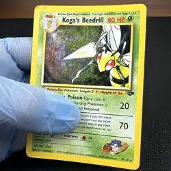 Kogas Beedrill Pokemon TCG WOTC Gym Challenge 9/132 Holo Unlimited Rare HP - Image 5