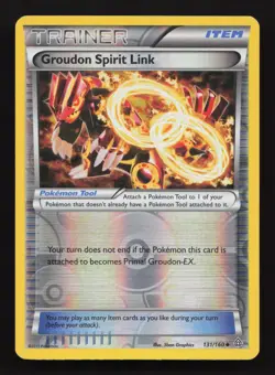 Pokemon - Groudon Spirit Link 131/160 - XY Primal Clash - Reverse Holo - NM - Image 1