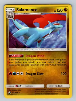 Pokemon SM - Celestial Storm #106/168 Salamence Holo Rare - Image 1
