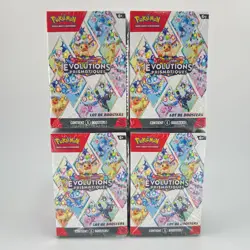 Pokemon FR Lot de 4x Bundle EV8.5 Evolutions Prismatiques 24 Boosters Noctali - Image 1