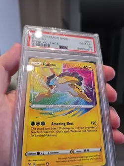 2020 Pokemon SWSH Raikou 50/185 Vivid Voltage PSA 10 GEM MINT - Image 2