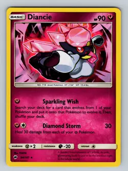 Pokemon SM - Burning Shadows #94/147 Diancie Holo Rare - Image 1