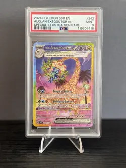 Alolan Exeggutor ex 242/191 (SIR) PSA 9 Mint Alt Art Surging Sparks Pokemon - Image 1