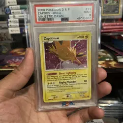 2008 Pokemon Diamond & Pearl Majestic Dawn Zapdos Holo #14/100 PSA 9 - Image 1