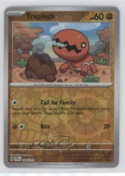 Trapinch Reverse Foil Pokemon SV08: Surging Sparks #104 04dh - Image 1