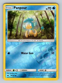Pokemon SM - Burning Shadows #36/147 Panpour Reverse Holo - Image 1
