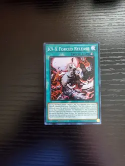 Yugioh Justice Hunters - K9-X Forced Release - Super Rare - JUSH-EN039 - Image 1