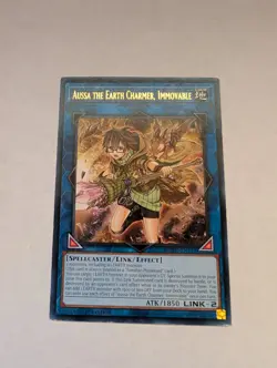 Yugioh Aussa the Earth Charmer, Immovable MGED-EN121 Rare 1st Edition NM - Image 1