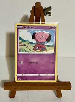 CRIMPED ERROR Pokemon Card Snubbull 070/189 TCG Collectible - Image 1
