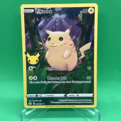 Pokemon TCG Celebrations Pikachu Holo Card 005/025 25th Anniversary - Image 1
