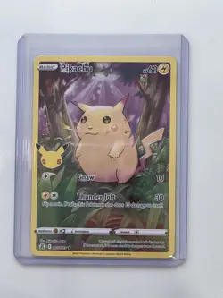 Pokemon TCG Celebrations Pikachu Holo Card 005/025 25th Anniversary - Image 1