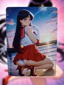 Sailor Mars Sailor Moon Anime Waifu Sexy Goddess Doujin Lewd Hentai Card - Image 1