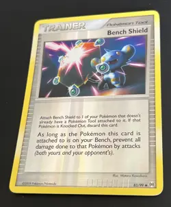 Pokemon TCG Bench Shield TRAINER Reverse Holo Rare Card 83/99 Arceus 2009 - NM - Image 1
